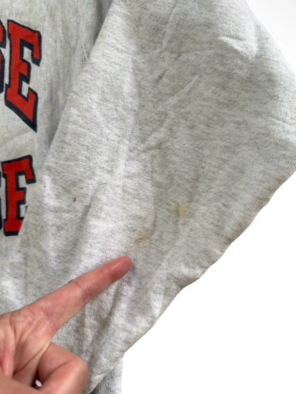 Vintage 90s Y2K Champion Reverse Weave Syracuse Lacrosse Sweatshirt Gray Size S
